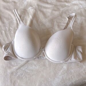 Lane Bryant Cacique Cotton Lightly Lined T-Shirt Underwire Beige Bra 42C
